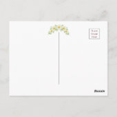 Carte Postale Remerciement de budget à l'aquarelle des pâquerett (Dos)