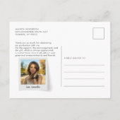 Carte Postale Remerciement de diplômé 2026 Multi Photo Script (Dos)