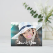 Carte Postale Remerciement de diplôme photo d'écriture tendance (Debout devant)