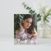 Carte Postale Remerciement de fin d'études en calligraphie éléga (Debout devant)