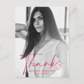 Carte Postale Remerciement de fin d'études en photo avec écritur (Devant)