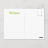 Carte Postale Remerciement de jeu de mots sur la nourriture Poir (Dos)