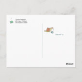 Carte Postale Remerciement de livraison de courrier par oiseau (Dos)