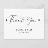 Carte Postale  Remerciement de Mariage  (Devant)
