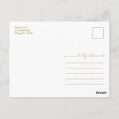 Carte Postale Remerciement de mariage d'automne de citrouille de (Dos)