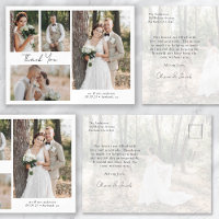 Remerciement de mariage de calligraphie photo 5 mi