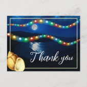 Carte Postale Remerciement de mariage élégant au clair de lune s (Devant)