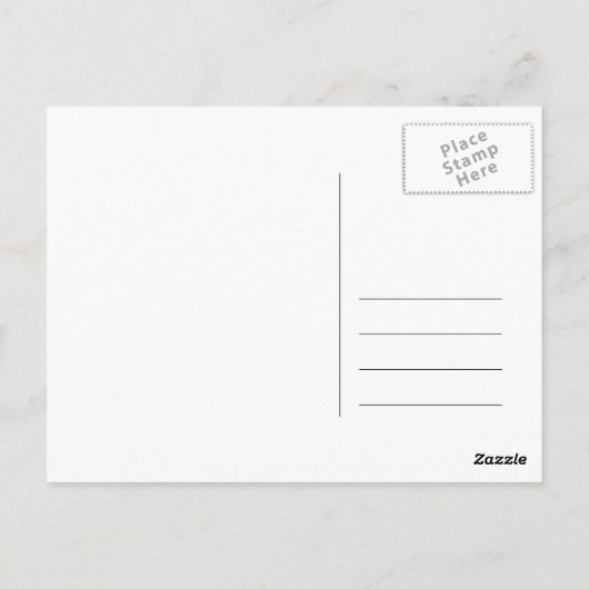 Carte Postale remerciement de mariage en damas vert (Dos)