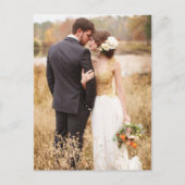 Carte Postale Remerciement de mariage photo moderne (Devant)