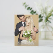 Carte Postale Remerciement de Mariage, Votre Photo & Message Vs  (Debout devant)