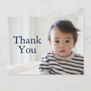 Carte Postale Remerciement de photo d'anniversaire d'enfant de b