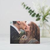 Carte Postale Remerciement de photo de calligraphie classique él (Debout devant)