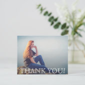 Carte Postale Remerciement de photo de remise des diplômes Chic  (Debout devant)