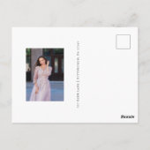 Carte Postale Remerciement de Quinceanera Photo de Verdure Deux (Dos)