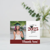 Carte Postale Remerciement de remise de diplôme photo Marron Mod (Debout devant)