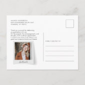 Carte Postale Remerciement de remise de diplômes multi-photo mod (Dos)