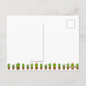 Carte Postale Remerciement d'illustration moderne de cactus vert (Dos)