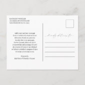 Carte Postale Remerciement élégant de l'entreprise moderne vert (Dos)