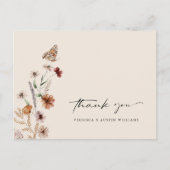 Carte Postale Remerciement Fleur Sauvage (Devant)