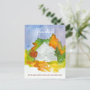 Carte Postale Remerciement Immobilier Référence d'Affaires Autom