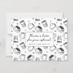 Carte Postale Remerciement Latte Entreprise de courtage immobili