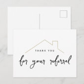 Carte Postale Remerciement Maison de Marketing de Référence Immo (Devant / Derrière)