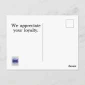 Carte Postale Remerciement Moderne de l'Entreprise à la Clientèl (Dos)