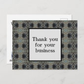 Carte Postale Remerciement Moderne d'Entreprise pour la Clientèl (Devant / Derrière)