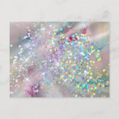 Carte Postale Remerciement Paillettes Holographiques Encre Alcoo (Dos)