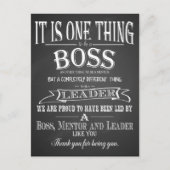 Carte Postale remerciement patron merci (Devant)