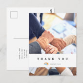 Carte Postale Remerciement personnalisé pour entreprise (Devant / Derrière)