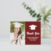 Carte Postale Remerciement personnalisé pour photo de remise de (Debout devant)