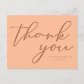 Carte Postale Remerciement personnalisé pour un mariage d'été ch (Devant)