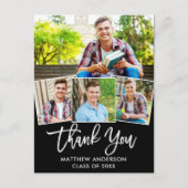 Carte Postale Remerciement photo de fin d'études en écriture au  (Devant)