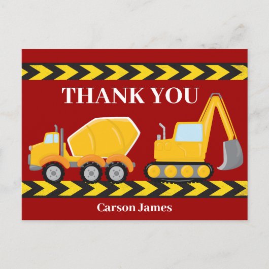 Carte Postale Remerciement pour l'anniversaire des enfants du ca (Devant)