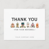 Carte Postale Remerciement pour le marketing immobilier de recom (Devant)