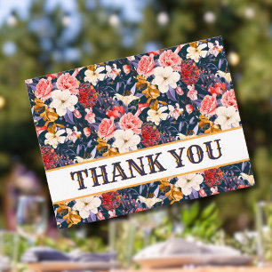 Carte Postale Remerciement pour l'événement du jardin floral