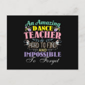 Carte Postale Remerciement pour professeur de ballet - Citation  (Devant)
