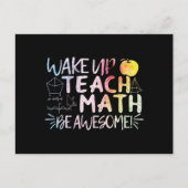 Carte Postale Remerciement pour professeur de maths - Soyez géni (Devant)