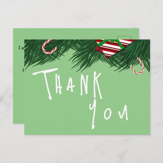 Carte Postale Remerciement pour un restaurant (Devant / Derrière)