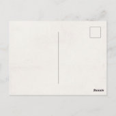 Carte Postale Remerciement pour une baby shower rose poudré flor (Dos)