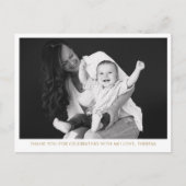 Carte Postale Remerciement pour une fête de bénédiction de mère (Devant)