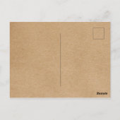 Carte Postale Remerciement pour une simple couronne florale rust (Dos)