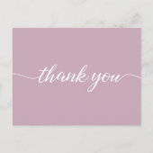 Carte Postale Remerciement rose pour appréciation de la clientèl (Devant)