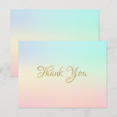 Carte Postale Remerciement simple pour entreprise de mélange d'a (Devant / Derrière)