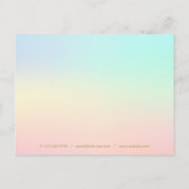 Carte Postale Remerciement simple pour entreprise de mélange d'a (Dos)