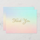 Carte Postale Remerciement simple pour une entreprise de mélange (Devant / Derrière)