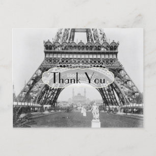 Carte Postale Remerciement sur le thème de Paris