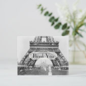 Carte Postale Remerciement sur le thème de Paris (Debout devant)