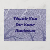 Carte Postale Remerciements aux clients de Business Blue (Devant)